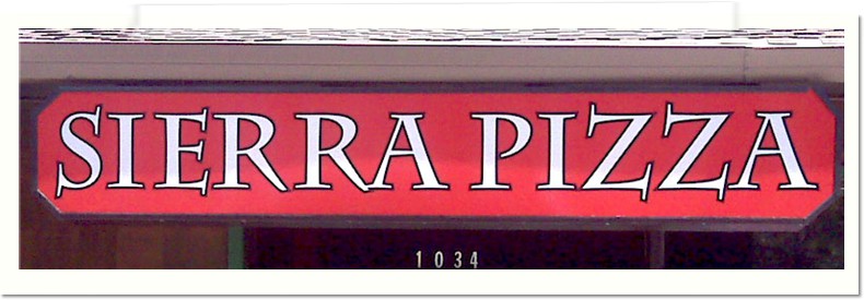Sierra Pizza Backlit Sign