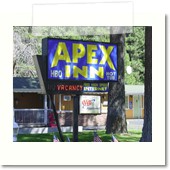 APEX INN Backlit Sign
